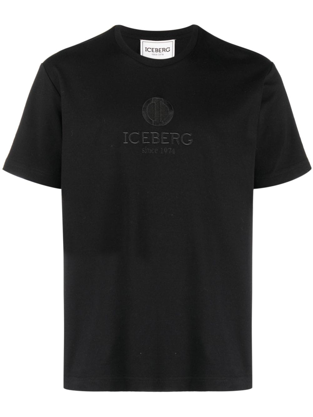 Iceberg T-Shirt mit Logo-Stickerei - Schwarz von Iceberg