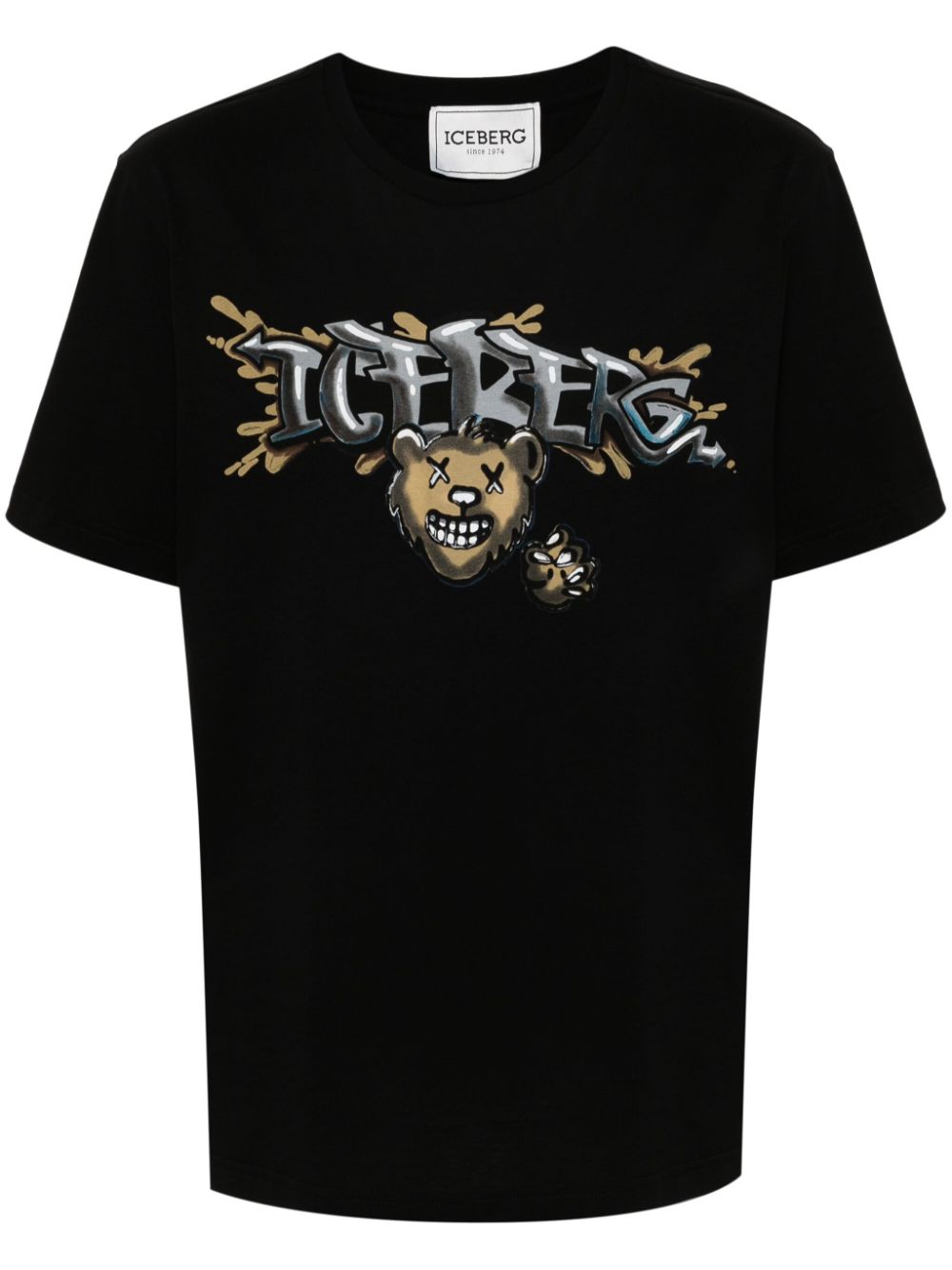 Iceberg T-Shirt mit Logo-Print - Schwarz von Iceberg