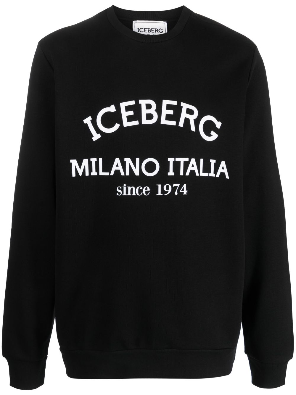 Iceberg Sweatshirt mit Logo-Print - Schwarz von Iceberg