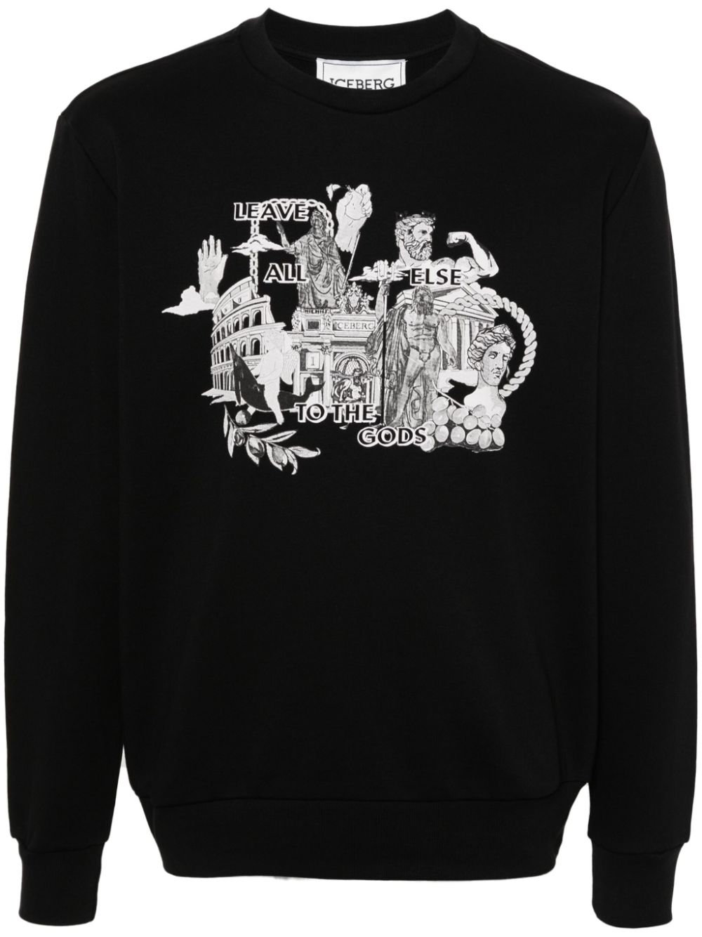 Iceberg Sweatshirt mit Roma-Print - Schwarz von Iceberg