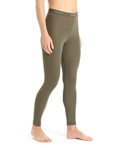 Icebreaker Damen Everyday Leggings - Lange Sportleggins - 100% Merinowolle Base Layer - Loden, L von Icebreaker