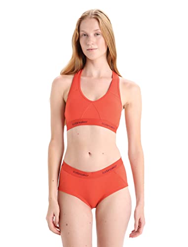 Icebreaker Merino Damen Sprite Racerback Sport-BH, Vibrant Earth, Small von Icebreaker Merino