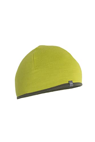 Icebreaker Merino Unisex-Erwachsene Pocket Hat Winter Wolle Beanie Mütze, Bio Lime/Loden, One Size von Icebreaker