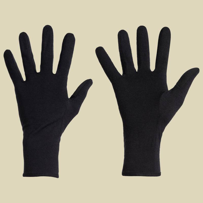 260 Tech Glove Liners Unisex Größe M Farbe black von Icebreaker