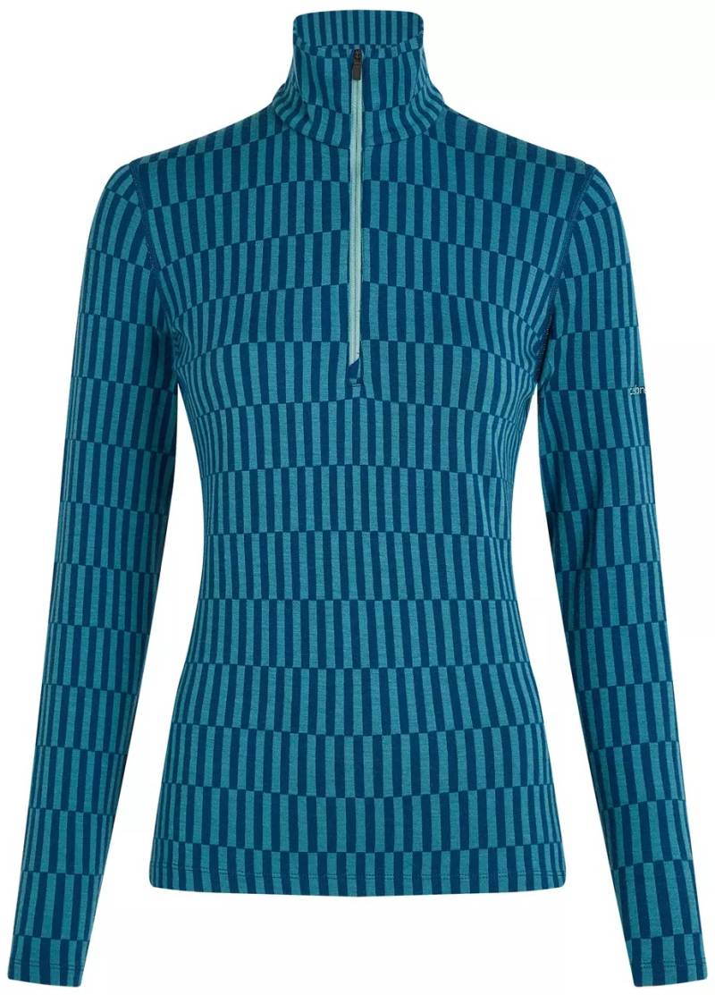 260 Tech Vertex LS Half Zip Snow Grid AOP Women von Icebreaker