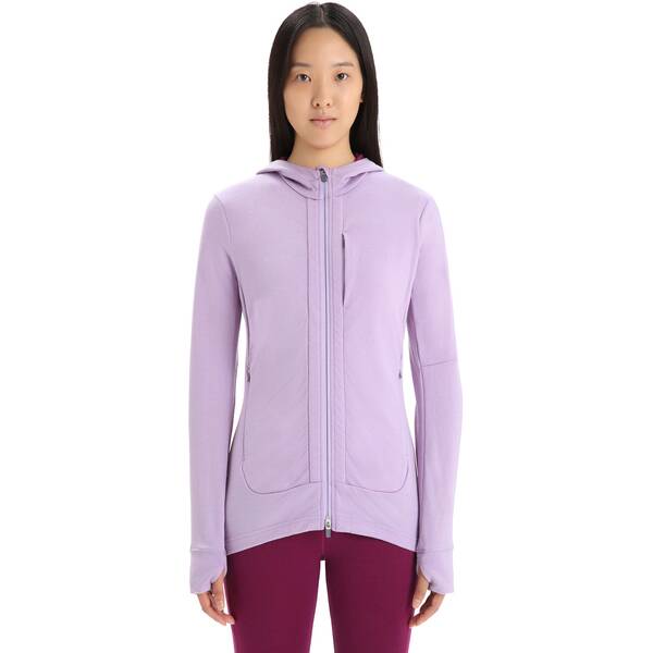 ICEBREAKER Damen Kapuzensweat W Quantum III LS Zip Hood von Icebreaker