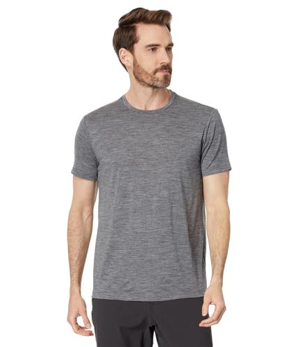 Icebreaker Herren Merino 150 Tech Lite Kurzarm-T-Shirt – Gritstone Heather – Größe S von icebreaker