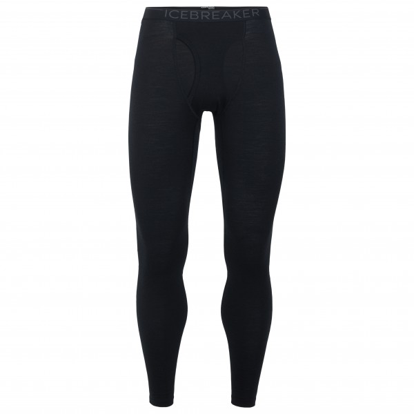 Icebreaker - 200 Oasis Leggings with Fly - Lange Unterhose Gr L schwarz von Icebreaker