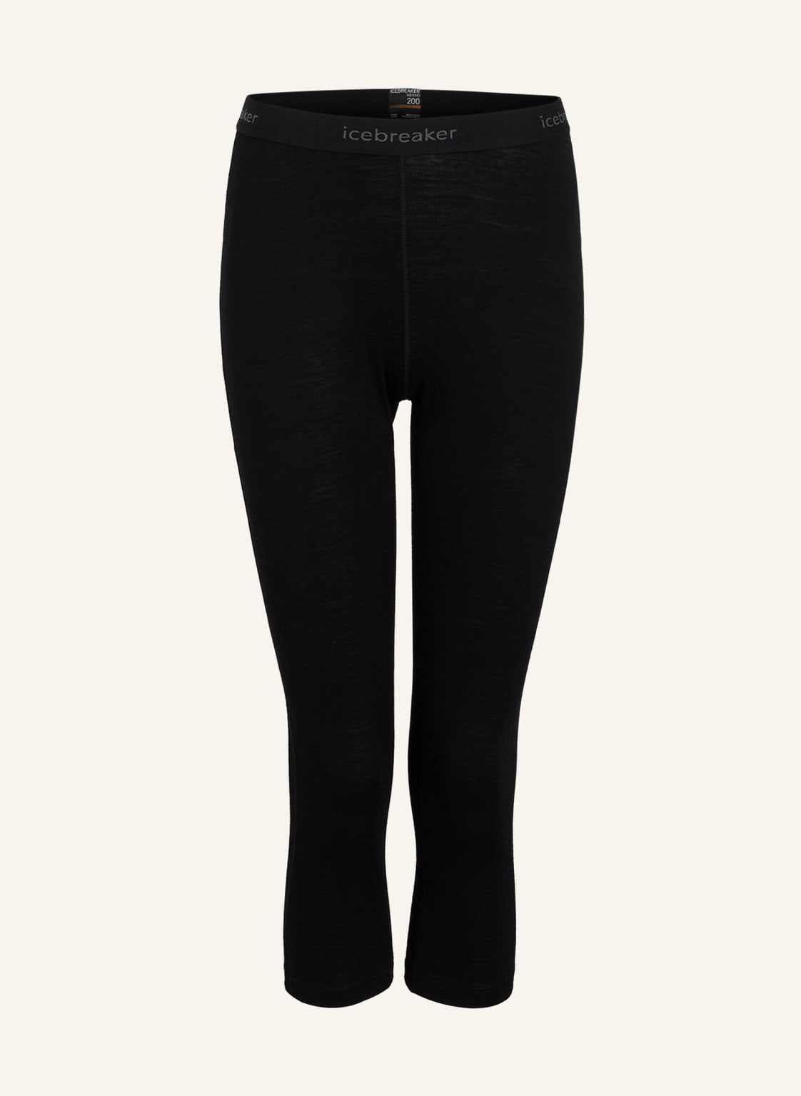 Icebreaker 3/4-Funktionswäsche-Hose 200 Oasis schwarz von Icebreaker