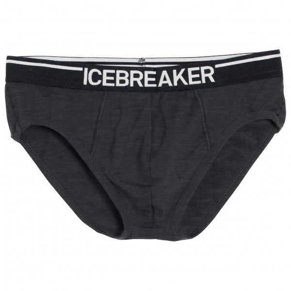 Icebreaker - Anatomica Briefs - Merinounterwäsche Gr S schwarz/grau von Icebreaker