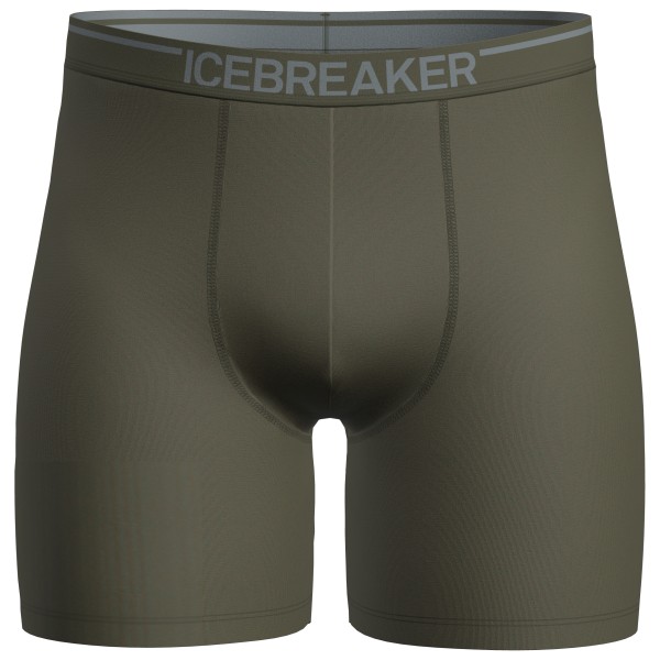 Icebreaker - Anatomica Long Boxers - Merinounterwäsche Gr M oliv von Icebreaker