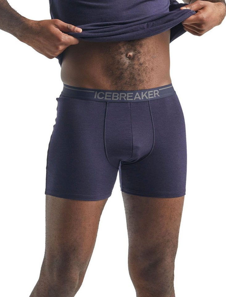 Icebreaker Boxershorts Anatomica (Merinowolle) Unterwäsche dunkelblau Herren von Icebreaker