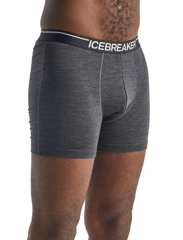 Icebreaker Boxershorts Anatomica (Merinowolle) Unterwäsche grau Herren von Icebreaker