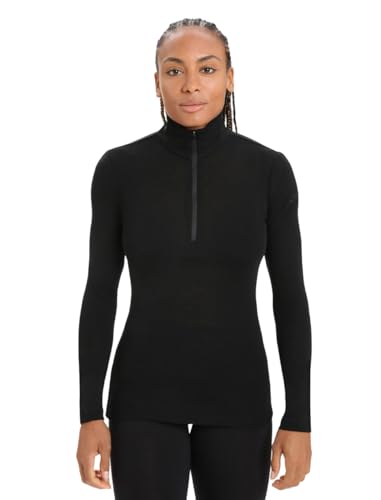 Icebreaker - W 175 Everyday LS Half Zip - Black von icebreaker