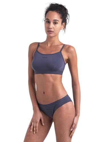 icebreaker - Damen Merino Core BH - Ungefütterter Bralette - Graphite, S von icebreaker