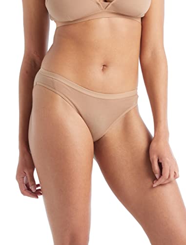 Icebreaker Damen Women's Siren Bikini Merinounterhose Beige S von Icebreaker