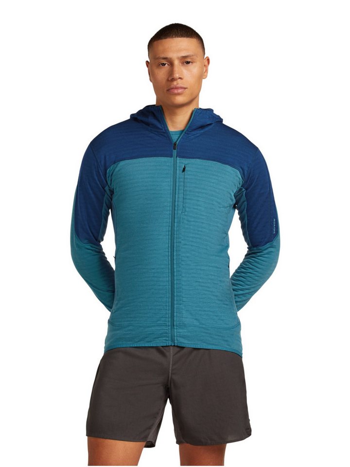 Icebreaker Fleecejacke Descender Merino Blend 300 RealFleece mit Kapuze (Merinowolle) von Icebreaker