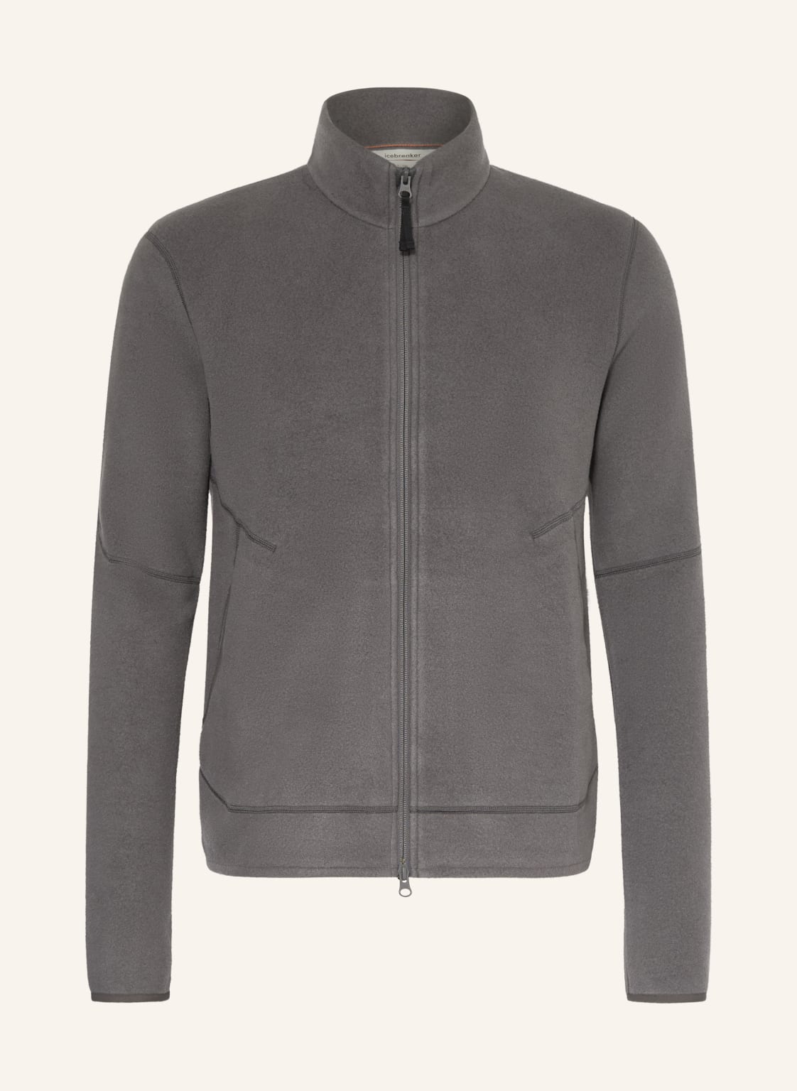 Icebreaker Fleecejacke Mer 800 Class Pile Mit Merinowolle grau von Icebreaker