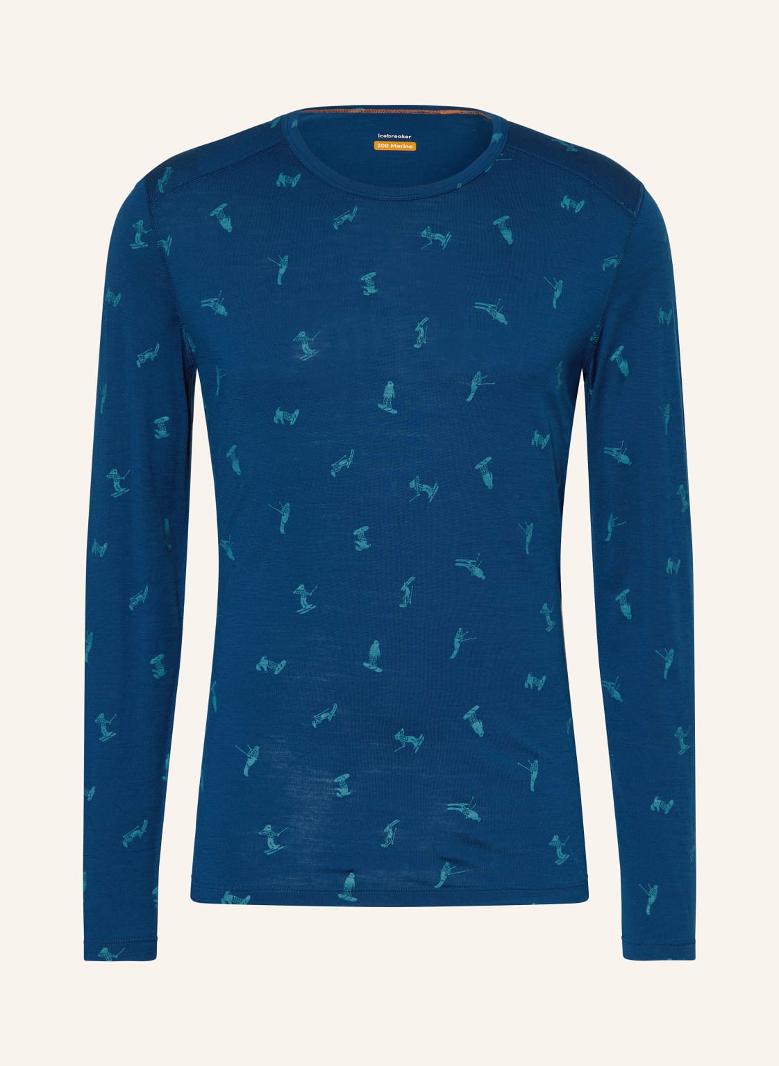 Icebreaker Funktionsshirt Oasis Aus Merinowolle blau von Icebreaker