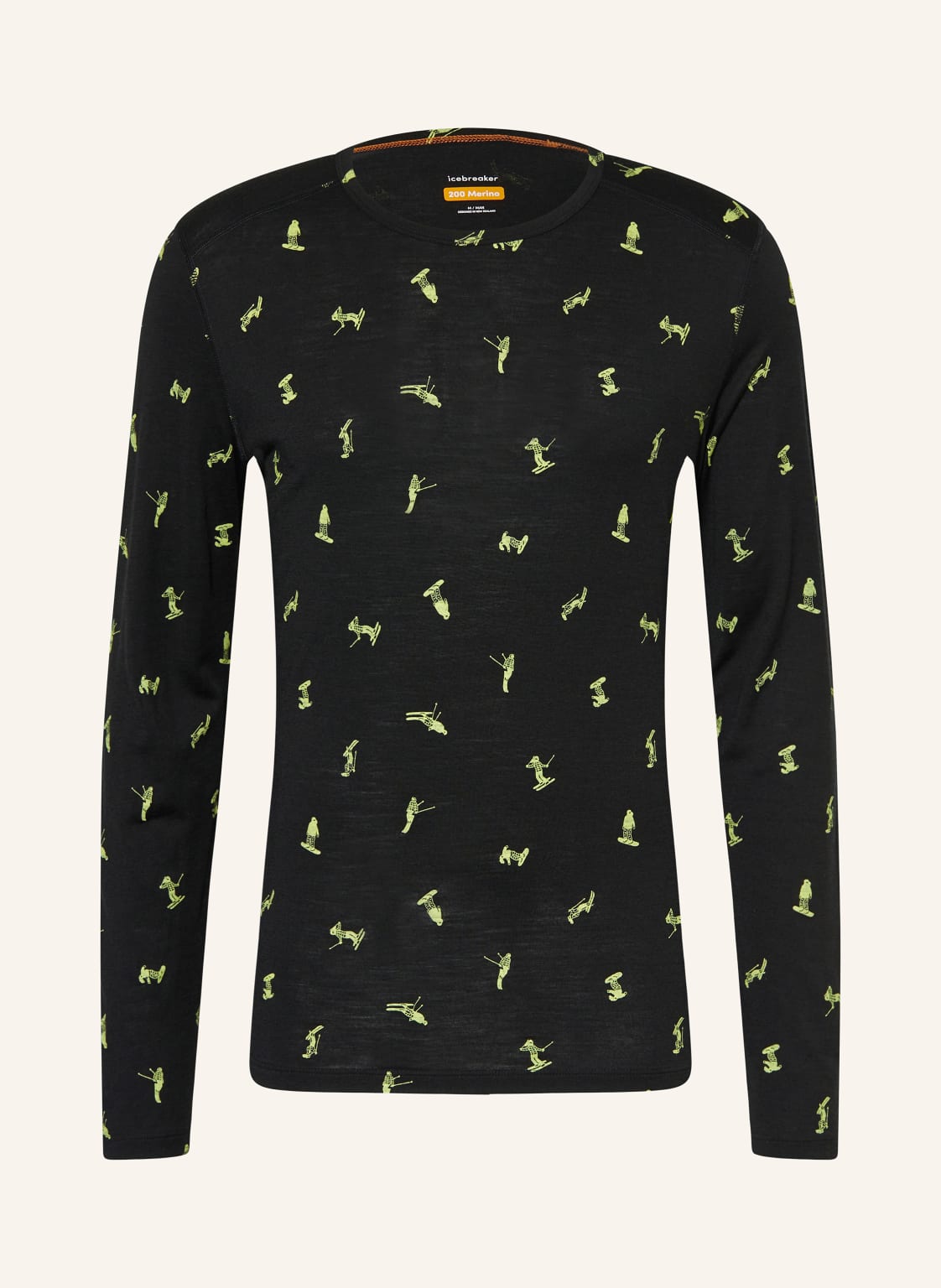 Icebreaker Funktionsshirt Oasis Aus Merinowolle schwarz von Icebreaker