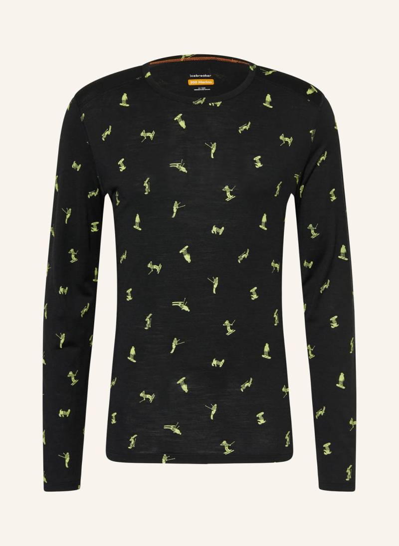 Icebreaker Funktionsshirt Oasis Aus Merinowolle schwarz von Icebreaker