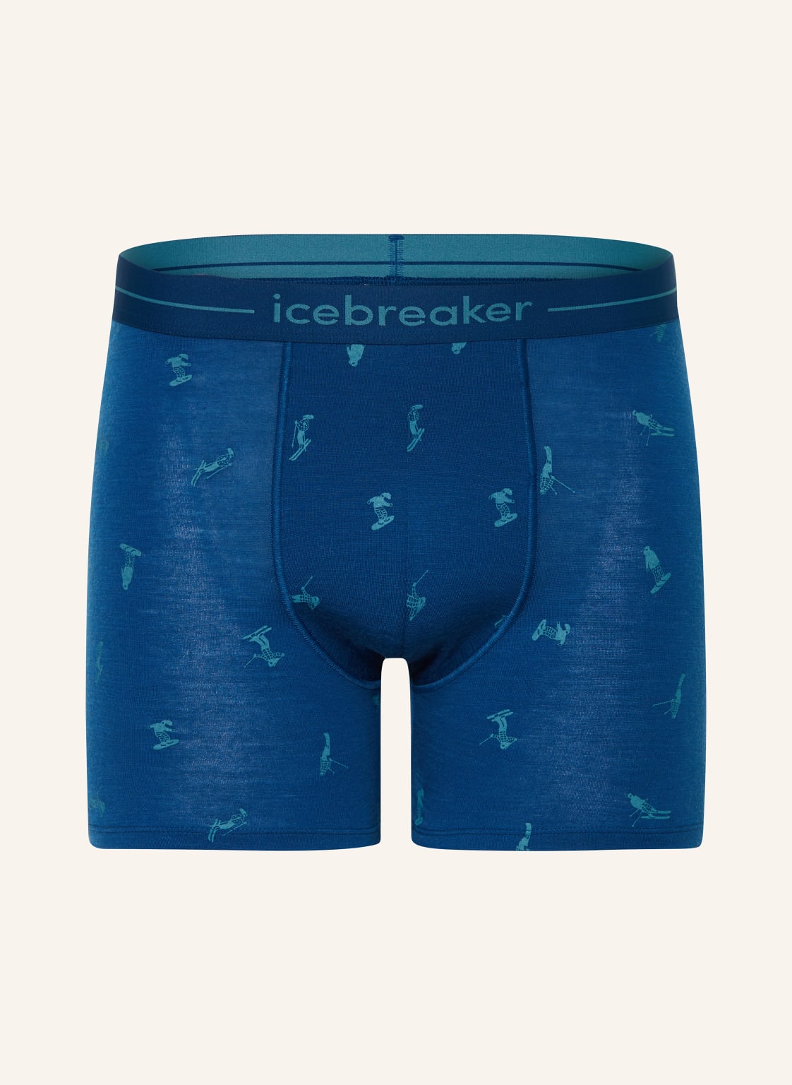 Icebreaker Funktionswäsche-Boxershorts Anatomica Aus Merinowolle blau von Icebreaker