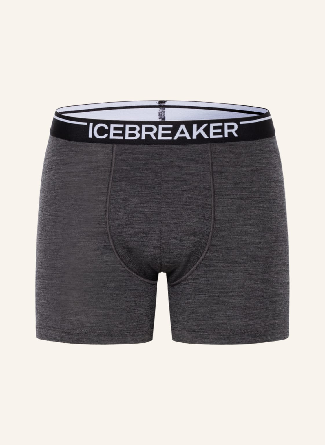 Icebreaker Funktionswäsche-Boxershorts Anatomica Aus Merinowolle grau von Icebreaker