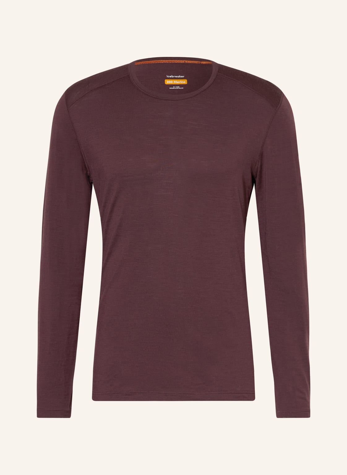 Icebreaker Funktionswäsche-Shirt 200 Oasis Aus Merinowolle braun von Icebreaker