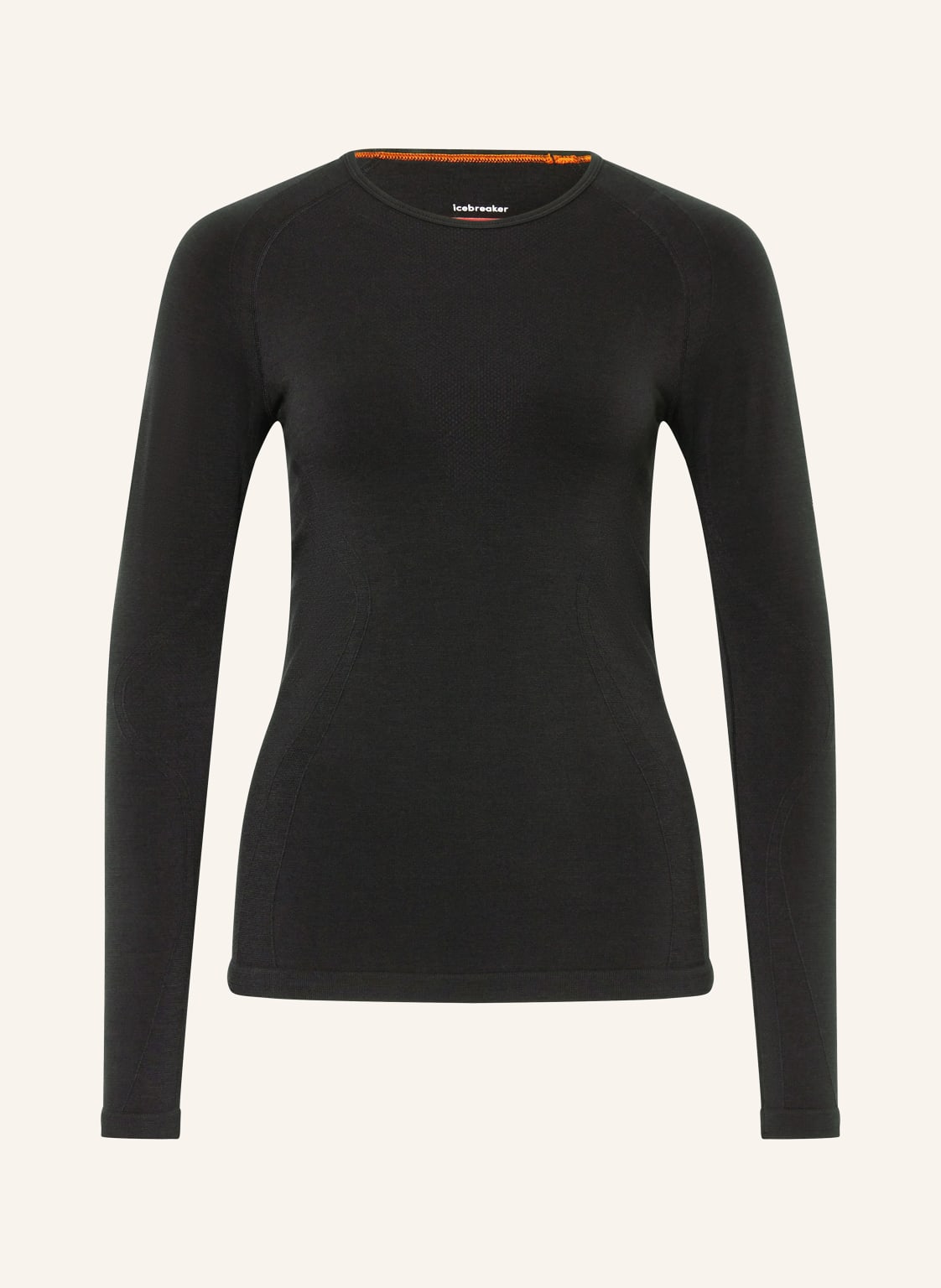 Icebreaker Funktionswäsche-Shirt Mer 260 Zoneknit Seamless Mit Merinowolle schwarz von Icebreaker