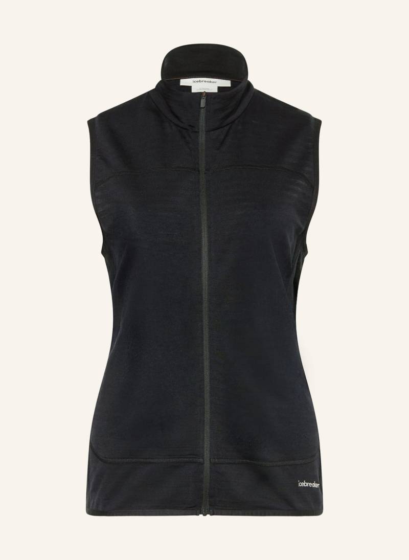 Icebreaker Funktionsweste Realfleece™ 300 Descender schwarz von Icebreaker