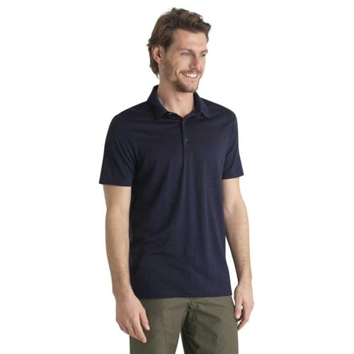 Icebreaker Herren Poloshirt Tech Lite III Midnight Navy XXL von Icebreaker