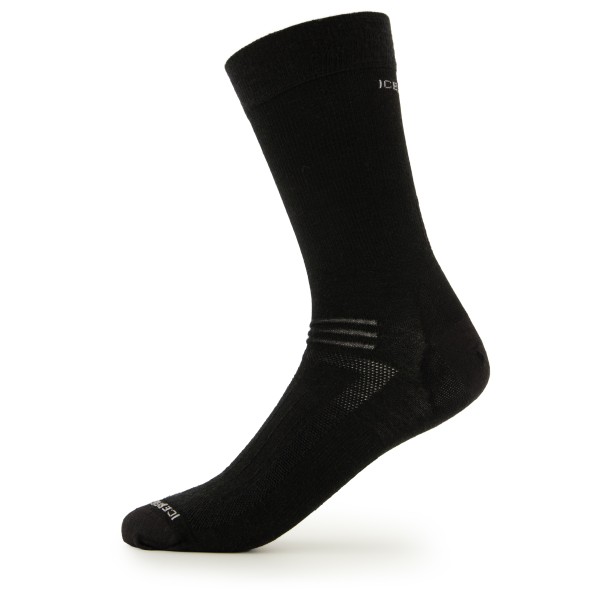 Icebreaker - Hike Liner Crew - Wandersocken Gr M schwarz von Icebreaker