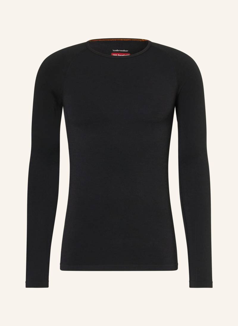 Icebreaker Longsleeve Merino Blend 260 Zoneknit™ Mit Merinowolle schwarz von Icebreaker