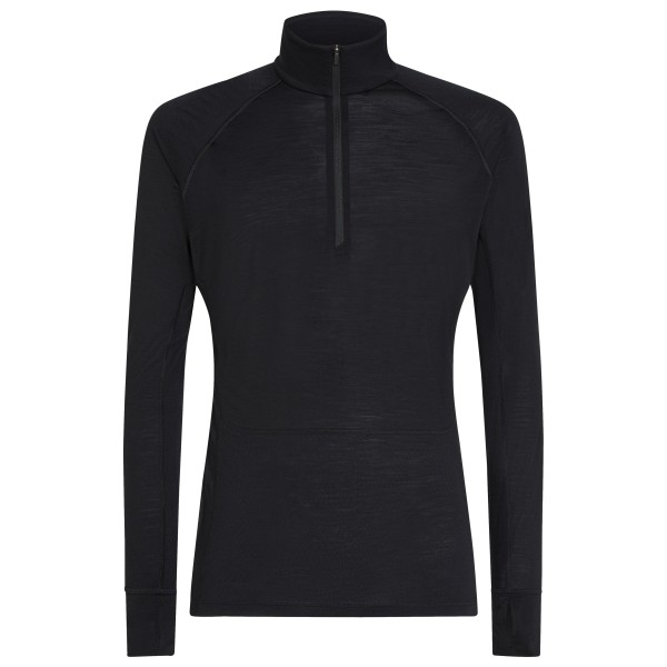 Icebreaker - Merino 125 Zoneknit L/S Half Zip - Merinounterwäsche Gr M schwarz von Icebreaker