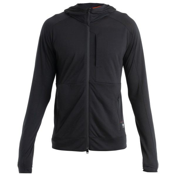 Icebreaker - Merino 200 Realfleece IB X TNF L/S Zip Hoodie - Merinojacke Gr S schwarz von Icebreaker