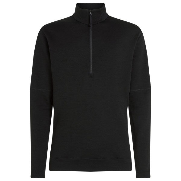 Icebreaker - Merino 360 RealFleece Elemental L/S Half Zip - Merinolongsleeve Gr XL schwarz von Icebreaker