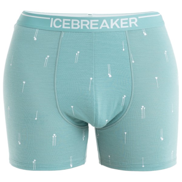 Icebreaker - Merino Anatomica Boxers Palm Trail AOP - Merinounterwäsche Gr XXL türkis von Icebreaker