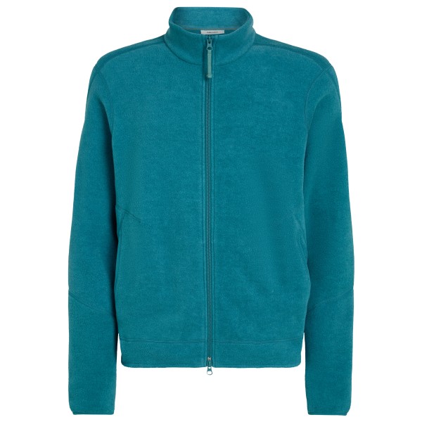 Icebreaker - Merino Blend 800 Real FL Classic Pile L/S Zip - Merinojacke Gr M türkis von Icebreaker
