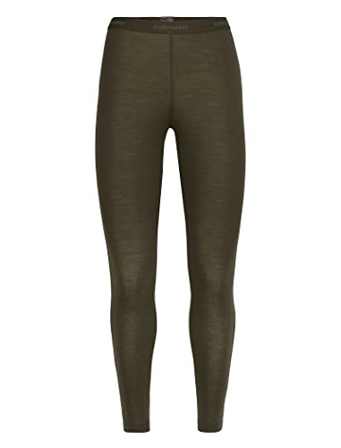 Icebreaker Damen Everyday Leggings - Lange Sportleggins - 100% Merinowolle Base Layer - Loden, XL von Icebreaker