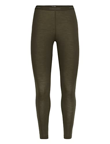 Icebreaker Damen Everyday Leggings - Lange Sportleggins - 100% Merinowolle Base Layer - Loden, XL von ICEBREAKER