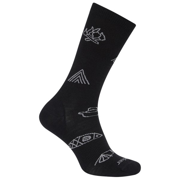 Icebreaker - Merino Lifestyle Ultralight Crew Camp Essentials - Multifunktionssocken Gr M schwarz von Icebreaker