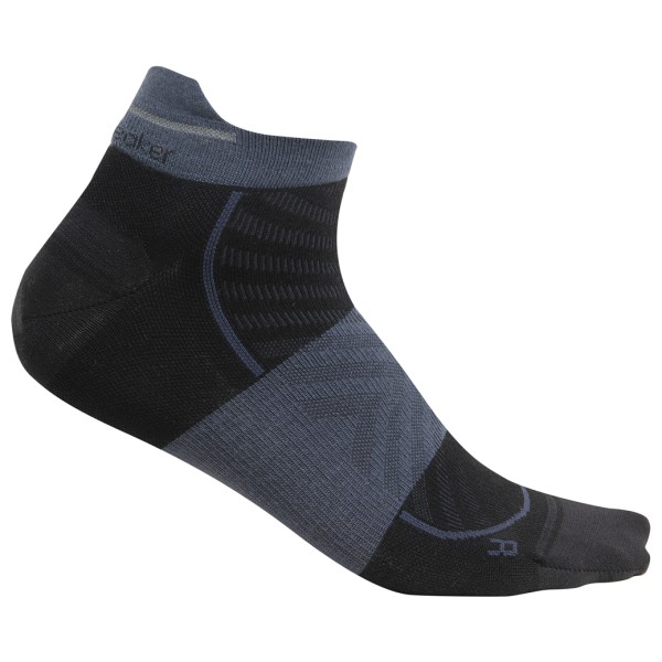 Icebreaker - Merino Run+ Ultralight Micro - Laufsocken Gr XL schwarz von Icebreaker