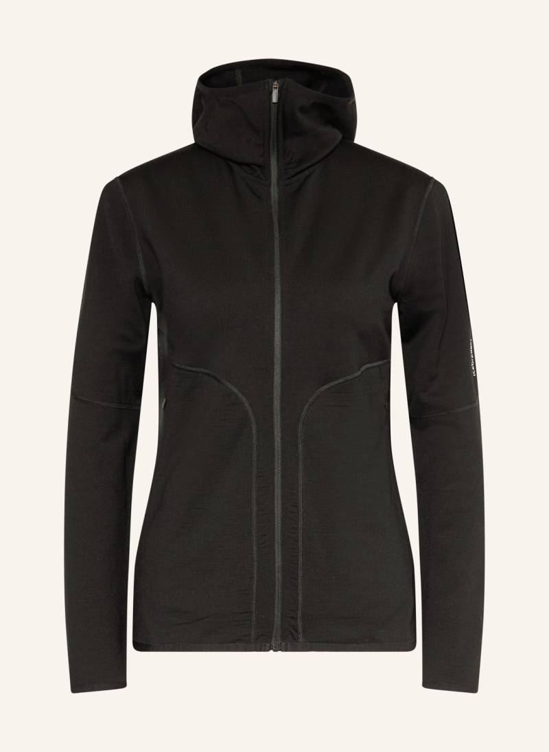 Icebreaker Midlayer-Jacke 560 Elemental Aus Merinowolle schwarz von Icebreaker