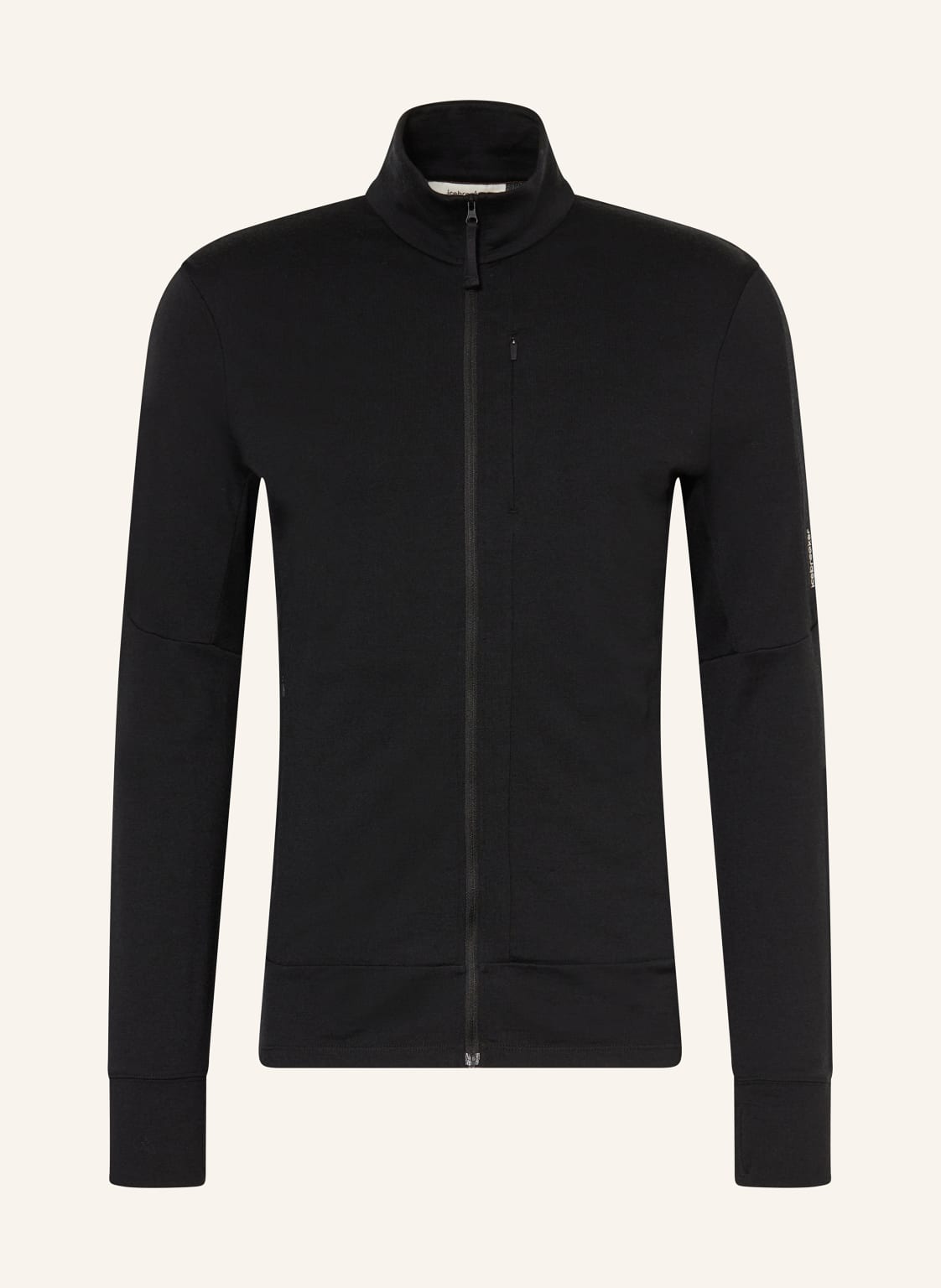 Icebreaker Midlayer-Jacke Mer 260 Quantum Iv Aus Merinowolle schwarz von Icebreaker