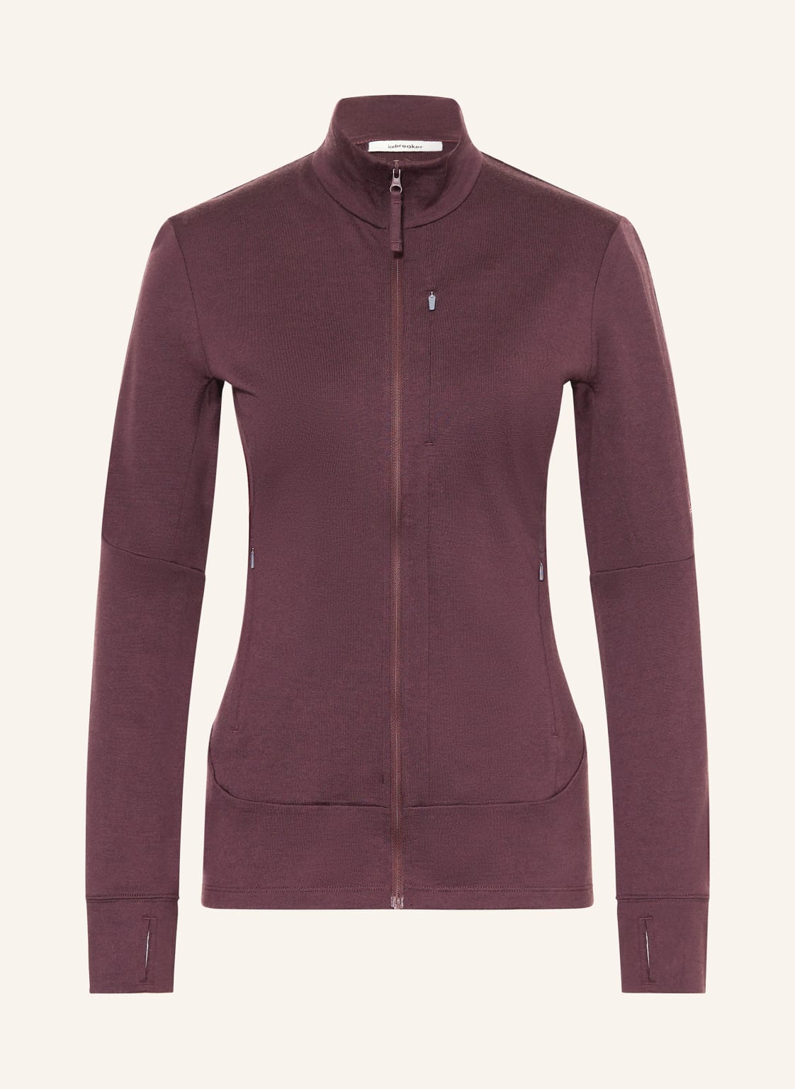 Icebreaker Midlayer-Jacke Merino 260 Quantum Iv Aus Merinowolle lila von Icebreaker