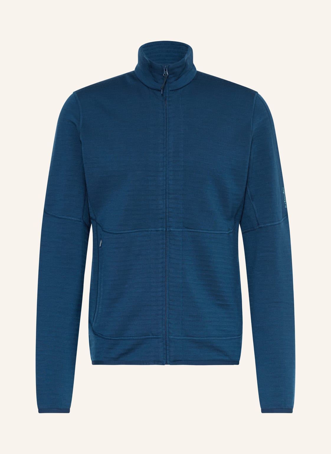 Icebreaker Midlayer-Jacke Merino 400 Descender blau von Icebreaker