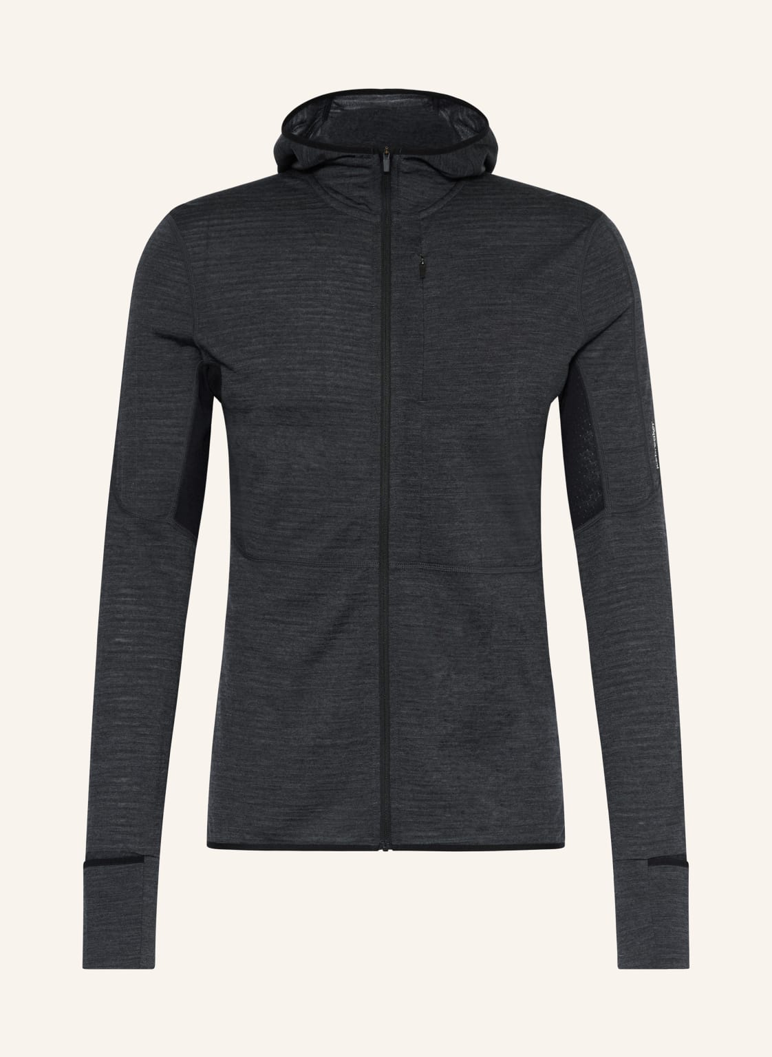 Icebreaker Midlayer-Jacke Merino Blend Realfleece™ Desceder Mit Merinowolle schwarz von Icebreaker