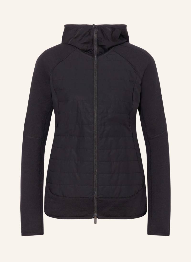 Icebreaker Midlayer-Jacke Quantum Hybrid schwarz von Icebreaker