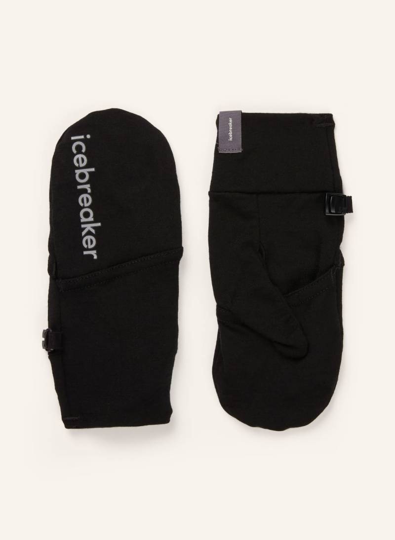 Icebreaker Multifunktions-Handschuhe Sierra Convertible Aus Merinowolle schwarz von Icebreaker