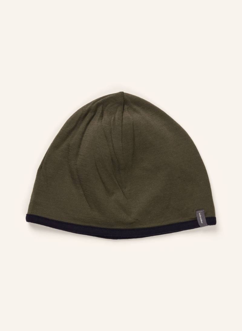 Icebreaker Multifunktionsmütze Pocket Aus Merinowolle gruen von Icebreaker